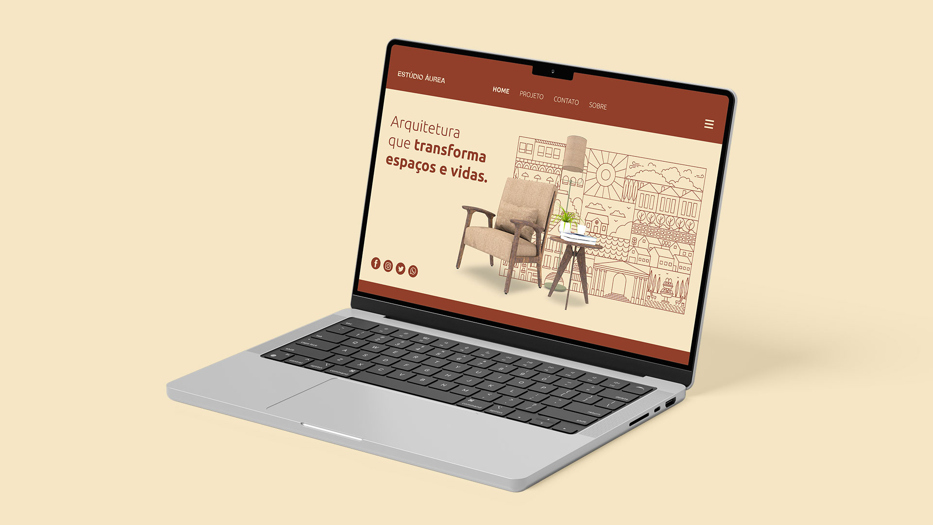 Estúdio Áurea — aplicação da marca / 8