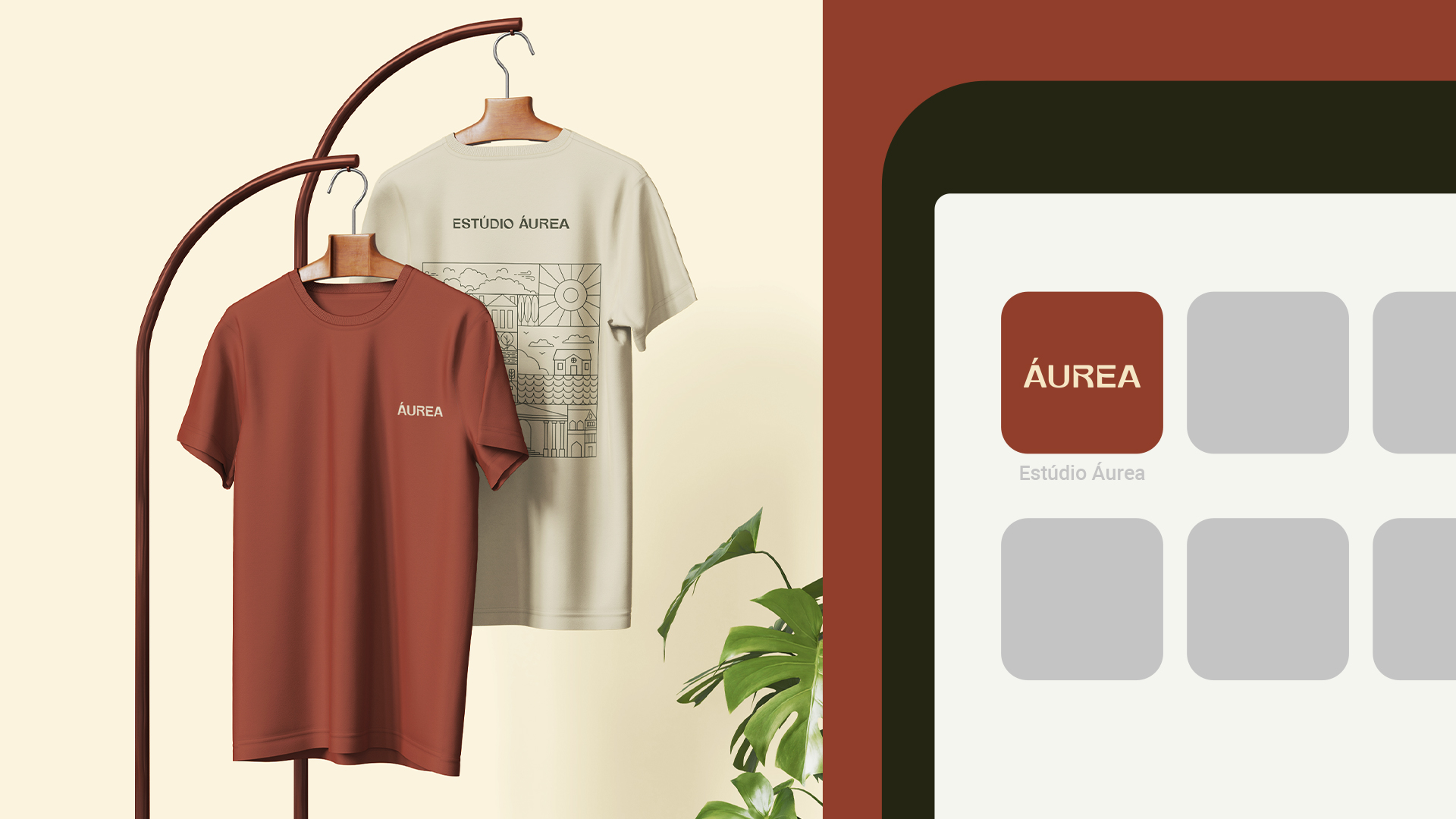 Estúdio Áurea — aplicação da marca / 4